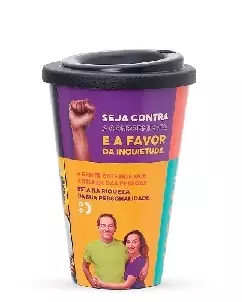 Copo Plastico com Tampa Personalizado