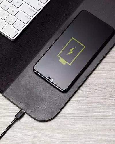 Desk Pad com carregador Wireless Personalizado