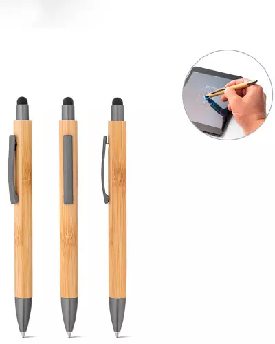 Esferografica em bambu Personalizada Para Brindes