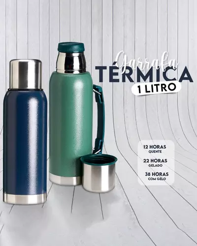 Garrafa Termica 1L Para Brindes Personalizada