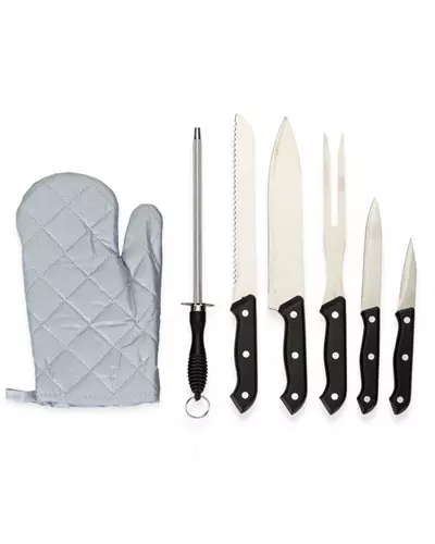 Kit Churrasco 7 Pecas Personalizado para Brinde