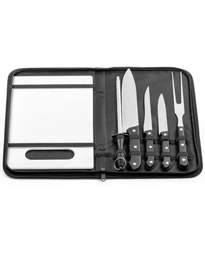 Kit Churrasco Tábua Faca e Garfo Personalizado