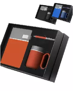 Kit Escritorio Caderno Caneca e Caneta Matalica