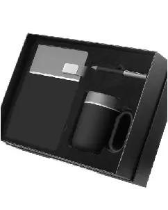 Kit Escritorio Caderno Caneca e Caneta Matalica