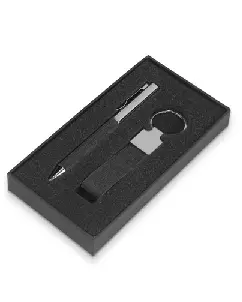 Kit Escritorio Preto Personalizado