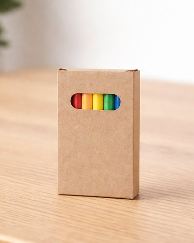 Kit Giz de cera 6 Cores Promocional Personalizado