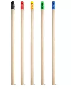 Lapis com Borracha em Madeira Natural Personalizado