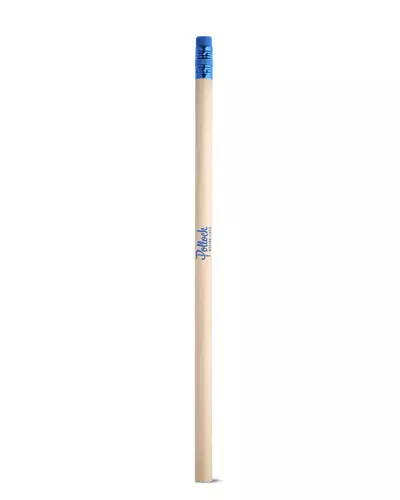 Lapis com Borracha em Madeira Natural Personalizado