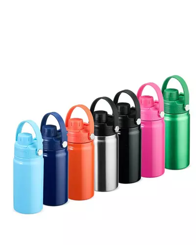 Mini garrafa termica com logo da empresa