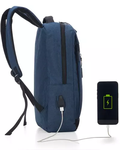 Mochila de Nylon USB 21L Personalizada