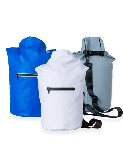 S4017 - Mochila saco azul personalizada. Skill Brindes