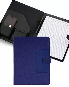 Pasta Empresarial Azul Personalizada