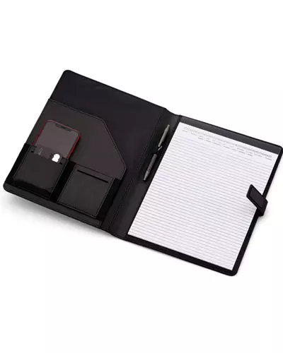 Pasta Empresarial Azul Personalizada