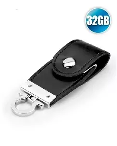 Pen drive 32gb de Couro Personalizado