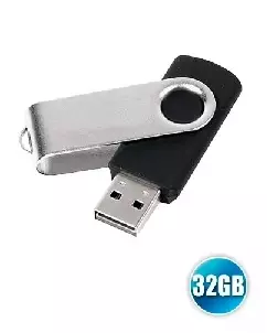 Pen drive 32GB Giratório Personalizado