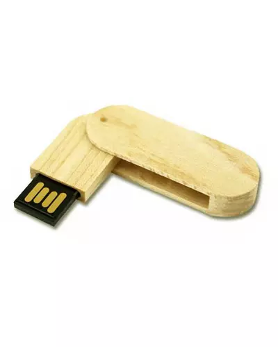 Pen drive 4 GB Ecológico Giratório Personalizado