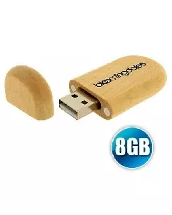 Pen drive 8 gb Ecológico com Tampa