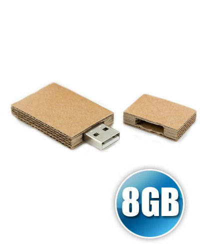 Pen drive 8GB Papel Reciclado Personalizado