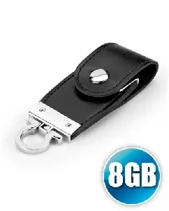 Pen drive Chaveiro 8 gb em Couro