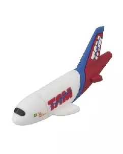 Pen drive Emborrachado Avião 3D