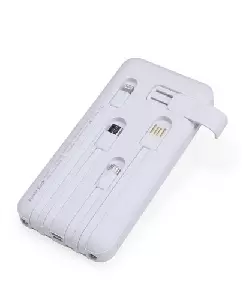 Power Bank com Cabos Embutidos Personalizado