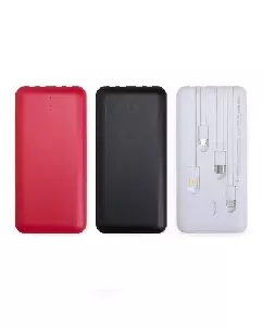 Power Bank com Cabos Embutidos Personalizado