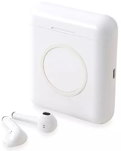 Power Bank Wireless com Fone de Ouvido Personalizado