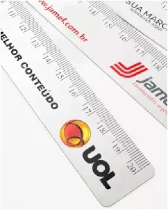 Regua de PVC Personalizada para Brindes