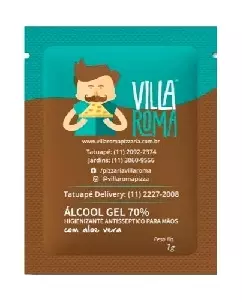 Sachê de Álcool em gel Personalizado