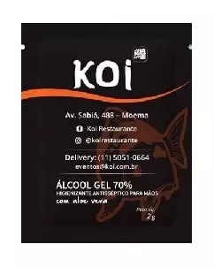 Sachê de Álcool em gel Personalizado