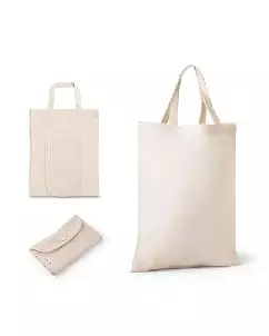 Sacola com Algodao Reciclado Dobravel Personalizada