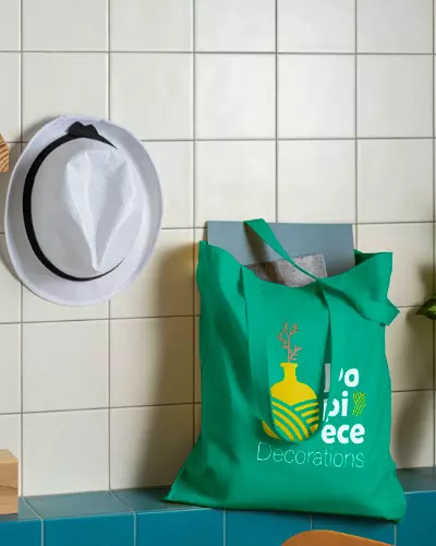 Sacola em algodão reciclado para brindes