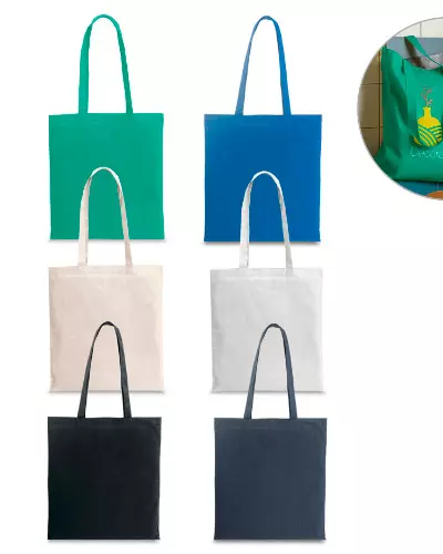 Sacola em algodão reciclado para brindes