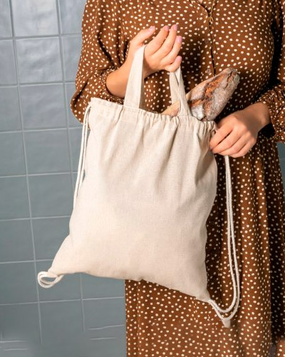 Sacola em algodão reciclado Personalizada