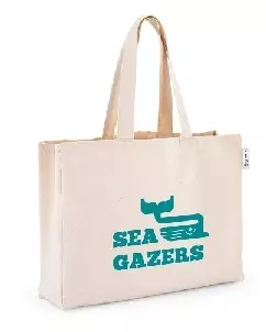 Sacola em algodao reciclado personalizado para brinde