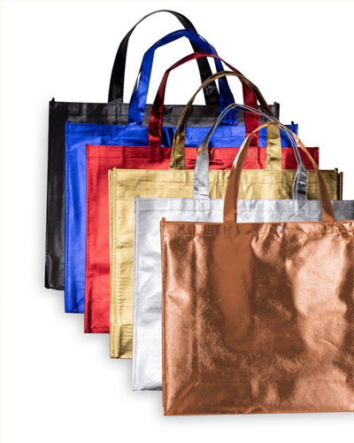 Sacola TNT Metalizada Para Brindes Personalizada