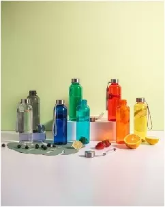 Squeeze em Pet com Tampa em Aco Inox Personalizado