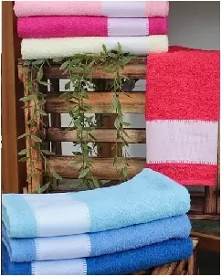 Toalha de Rosto com Barrado